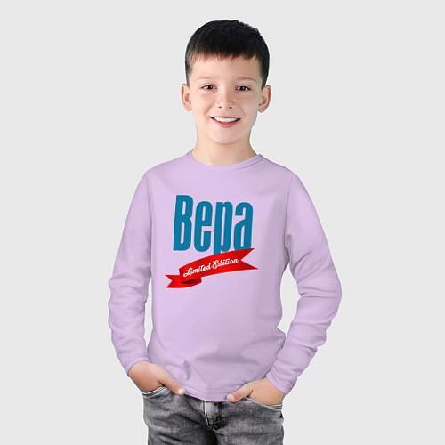 Детский лонгслив Вера - limited edition / Лаванда – фото 3