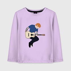 Лонгслив хлопковый детский Ed Sheeran, цвет: лаванда