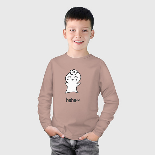 Детский лонгслив Hehetmon / Пыльно-розовый – фото 3