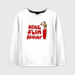 Лонгслив хлопковый детский Eminem: Real Slim Shady, цвет: белый