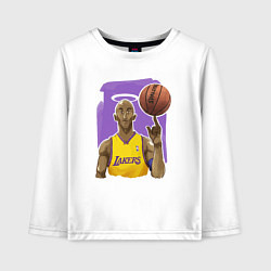 Лонгслив хлопковый детский Kobe angel, цвет: белый