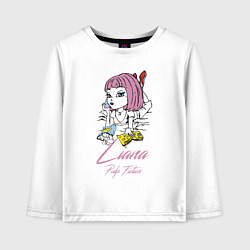 Лонгслив хлопковый детский Liana - pulp fiction, цвет: белый
