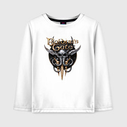 Лонгслив хлопковый детский Baldurs Gate III, цвет: белый