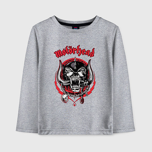 Детский лонгслив Моторхед - лихач / Меланж – фото 1