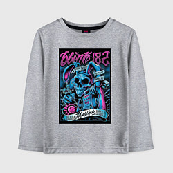 Лонгслив хлопковый детский Blink 182 рок группа, цвет: меланж