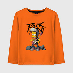 Лонгслив хлопковый детский Simpsons Rock, цвет: оранжевый