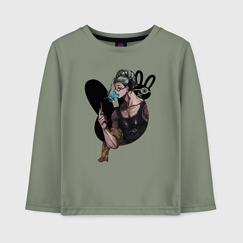 Детский лонгслив Buddha with ice cream / Авокадо – фото 1