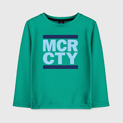 Лонгслив хлопковый детский Run Manchester city, цвет: зеленый