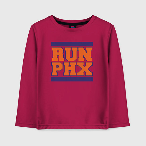 Детский лонгслив Run Phoenix Suns / Маджента – фото 1
