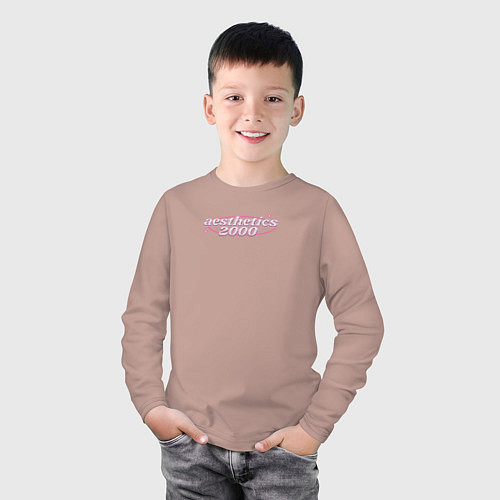 Детский лонгслив Aesthetics 2000 / Пыльно-розовый – фото 3