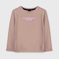 Лонгслив хлопковый детский Aesthetics 2000, цвет: пыльно-розовый