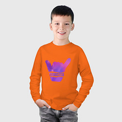 Лонгслив хлопковый детский Yamaster Gradient, цвет: оранжевый — фото 2