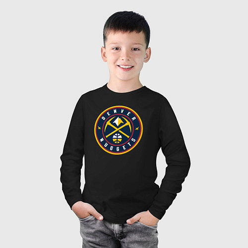 Детский лонгслив Denver Nuggets / Черный – фото 3