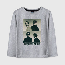 Лонгслив хлопковый детский Depeche Mode - Music for the Masses, цвет: меланж