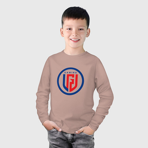 Детский лонгслив PSG LGD logo / Пыльно-розовый – фото 3