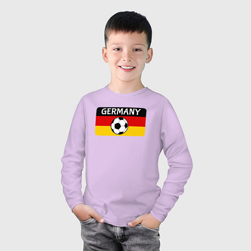 Детский лонгслив Football Germany / Лаванда – фото 3