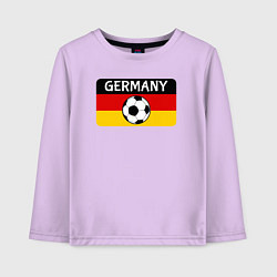 Лонгслив хлопковый детский Football Germany, цвет: лаванда
