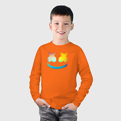 Лонгслив хлопковый детский Маршмеллоу минимал, цвет: оранжевый — фото 2