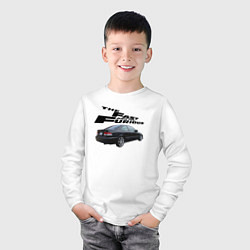 Лонгслив хлопковый детский Honda Civic SI Форсаж, цвет: белый — фото 2