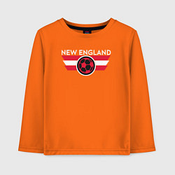 Лонгслив хлопковый детский New England, цвет: оранжевый