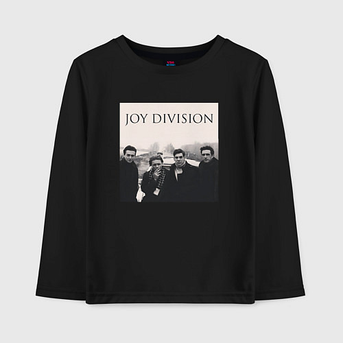 Детский лонгслив Тру фанат Joy Division / Черный – фото 1