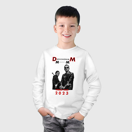 Детский лонгслив Depeche Mode 2023 Memento Mori - Dave & Martin 03 / Белый – фото 3