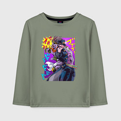 Лонгслив хлопковый детский Джотаро - Jojo, цвет: авокадо