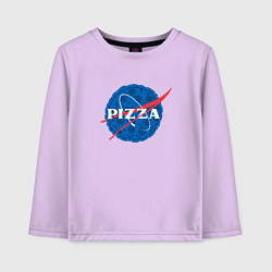 Лонгслив хлопковый детский Pizza x NASA, цвет: лаванда
