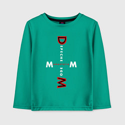 Лонгслив хлопковый детский Depeche Mode - Memento Mori MM, цвет: зеленый