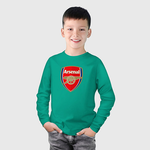 Детский лонгслив Arsenal fc sport / Зеленый – фото 3