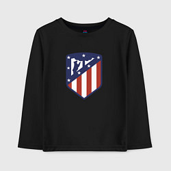 Лонгслив хлопковый детский Atletico Madrid FC, цвет: черный