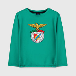 Лонгслив хлопковый детский Benfica club, цвет: зеленый