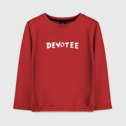 Лонгслив хлопковый детский Depeche Mode - Devotee Mode, цвет: красный