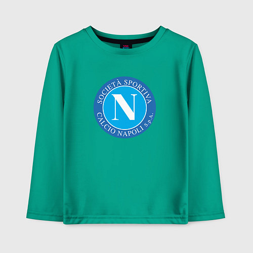 Детский лонгслив Napoli fc sport / Зеленый – фото 1