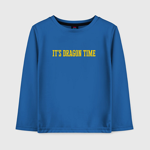 Детский лонгслив It's Dragon Time / Синий – фото 1