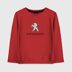 Лонгслив хлопковый детский Peugeot sport auto, цвет: красный
