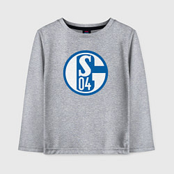 Лонгслив хлопковый детский Schalke 04 fc club, цвет: меланж