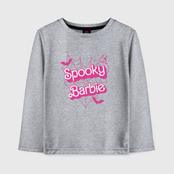 Лонгслив хлопковый детский Spooky Barbie, цвет: меланж