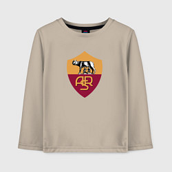 Лонгслив хлопковый детский Roma fc club, цвет: миндальный