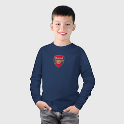 Лонгслив хлопковый детский Arsenal fc sport club, цвет: тёмно-синий — фото 2