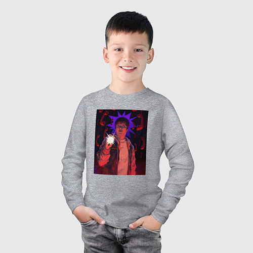 Детский лонгслив Фильм по фнаф / Меланж – фото 3