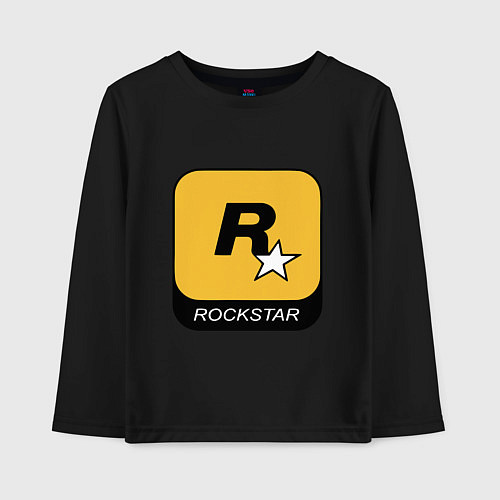 Детский лонгслив Rockstar / Черный – фото 1