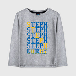 Лонгслив хлопковый детский Steph Curry, цвет: меланж