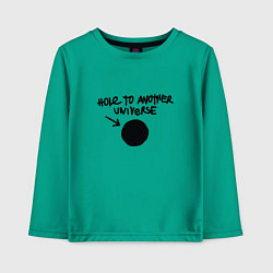 Детский лонгслив Дыра в другую вселенную
