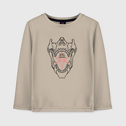 Лонгслив хлопковый детский Bring Me the Horizon - logo, цвет: миндальный