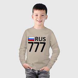 Лонгслив хлопковый детский RUS 777, цвет: миндальный — фото 2