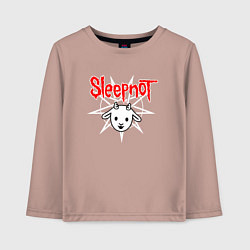 Лонгслив хлопковый детский Sleepnot, цвет: пыльно-розовый