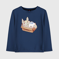 Лонгслив хлопковый детский Ghibli Totoro, цвет: тёмно-синий