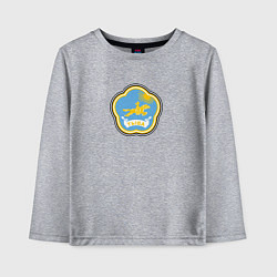 Лонгслив хлопковый детский Республика Тыва, цвет: меланж