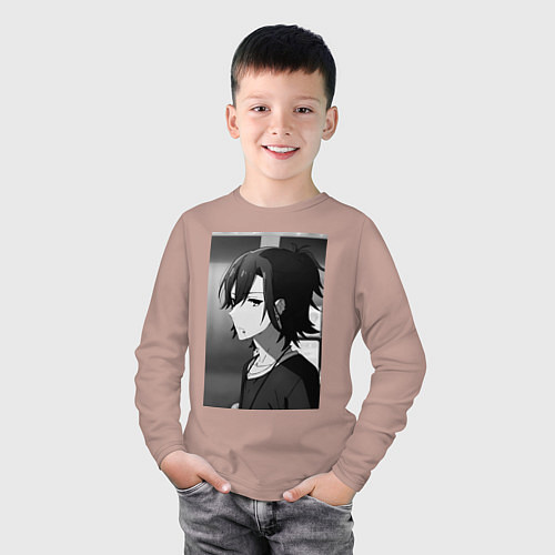 Детский лонгслив Хоримия Изуми Миямура / Пыльно-розовый – фото 3